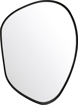 luna Black Irregular Shape Mirror - 59cm x 80cm